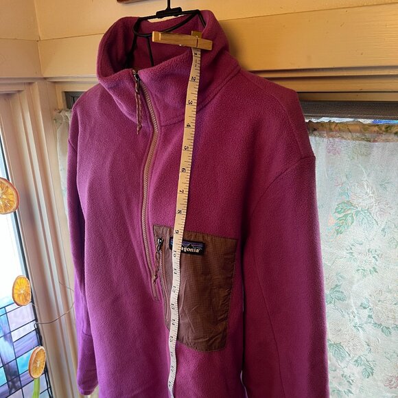 NWOT Patagonia Purple Fuchsia 1/4-Zip Fleece Pullover w/ Chest Pocket - Picture 6 of 14